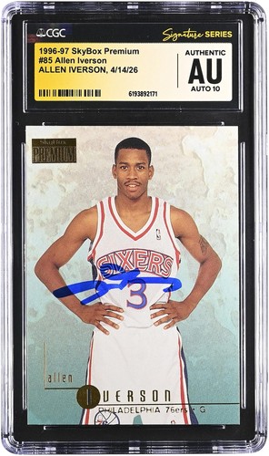 Autographed allen iverson - allen,